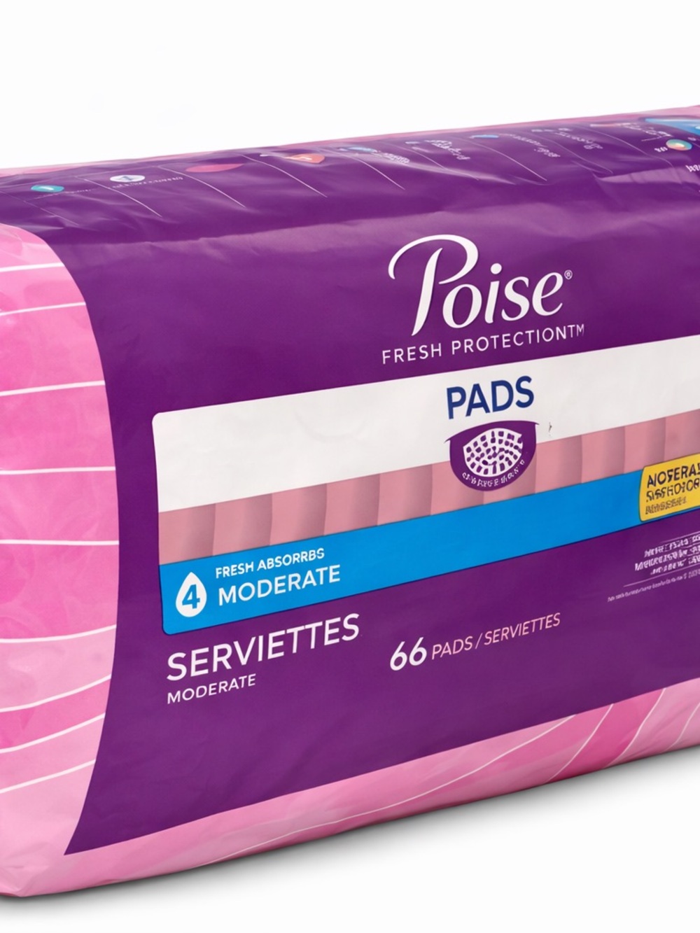 Poise Fresh Protection Pads Moderate 66 Count NIP - Picture 3 of 4